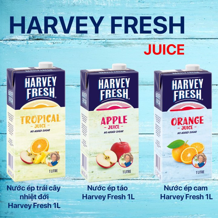 Nước Ép Táo Harvey Fresh 1L - Nhập Khẩu Úc | Harvey Fresh UHT Apple Juice 1L