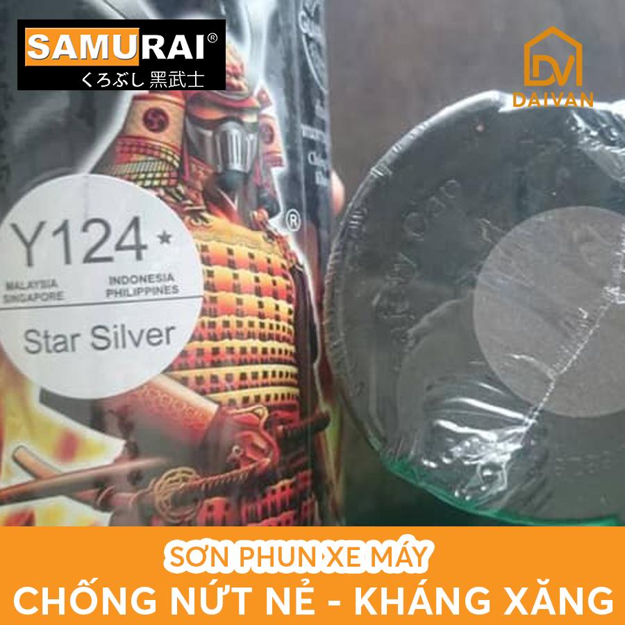 Chai sơn Samurai Y124* màu bạc lấp lánh - phần động cơ, lốc máy