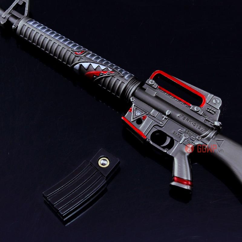Mô hình M16A4 skin Sharkbite 22cm PUBG