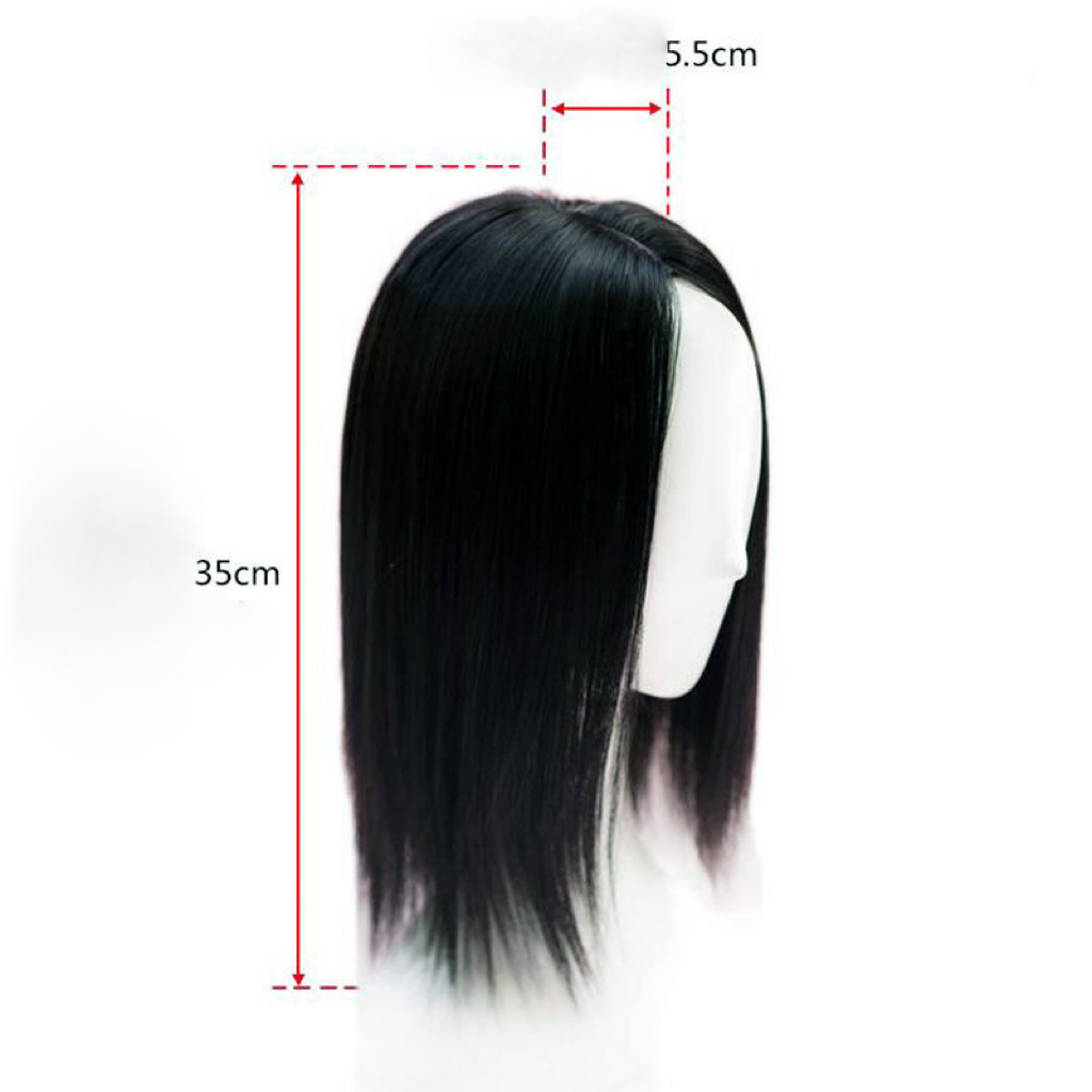 Tóc giả mái thưa phủ hói tự nhiên có da đầu