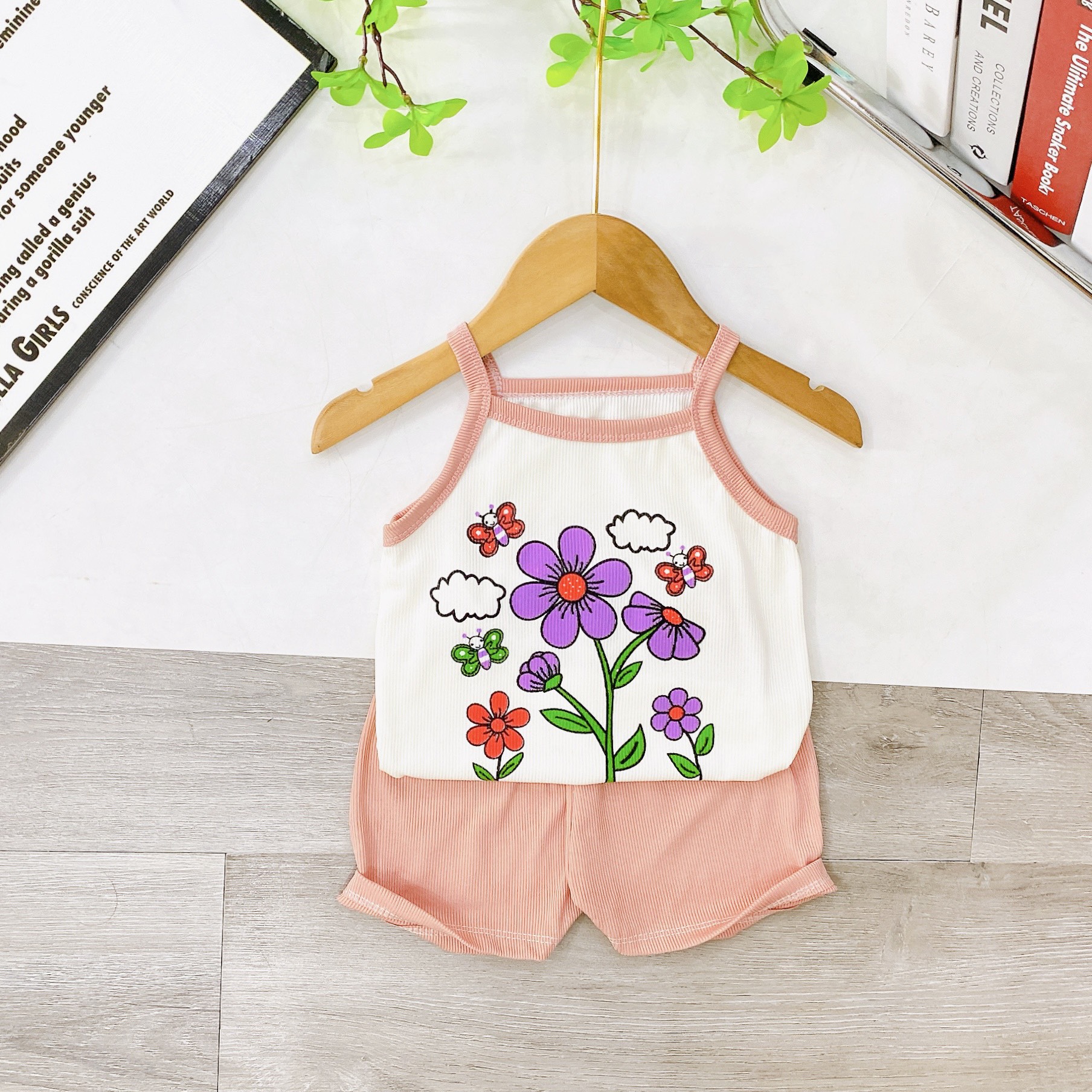 (Có chọn mẫu) Bộ thun tăm lạnh cao cấp cho bé từ 6-16kg
