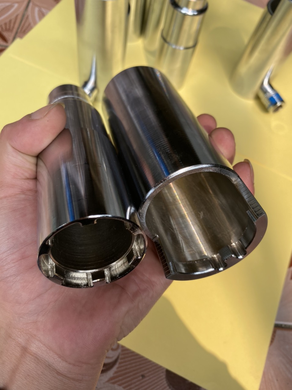 Bộ tuýp lồng mở cổ xe yamaha CNC