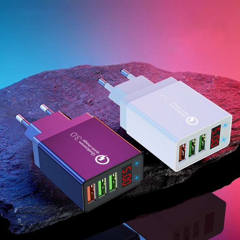 Fast Charge 3A Ànd Quick Charge 3.0 Measure Voltage Adapter