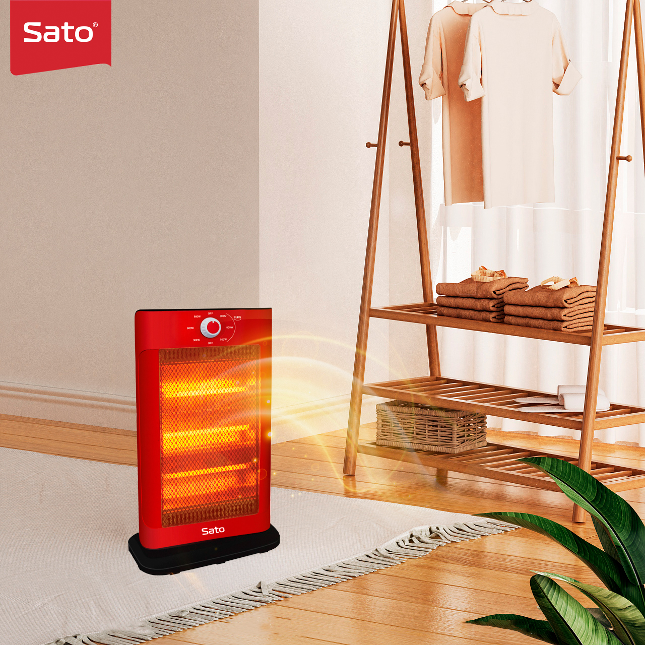 Quạt sưởi 3 bóng Sato QS3BD