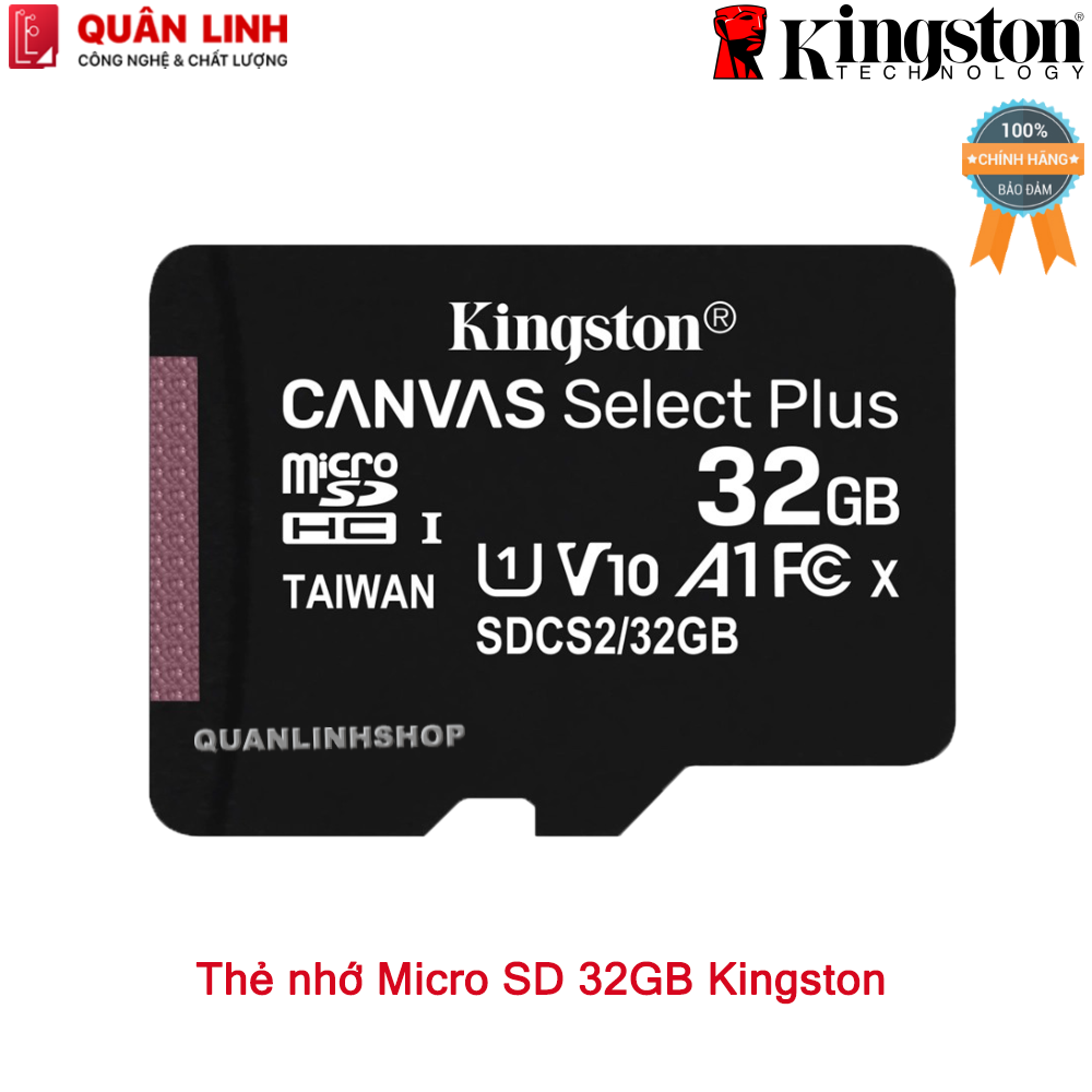 Thẻ nhớ Micro SD Kingston dung lượng 32GB - 128G