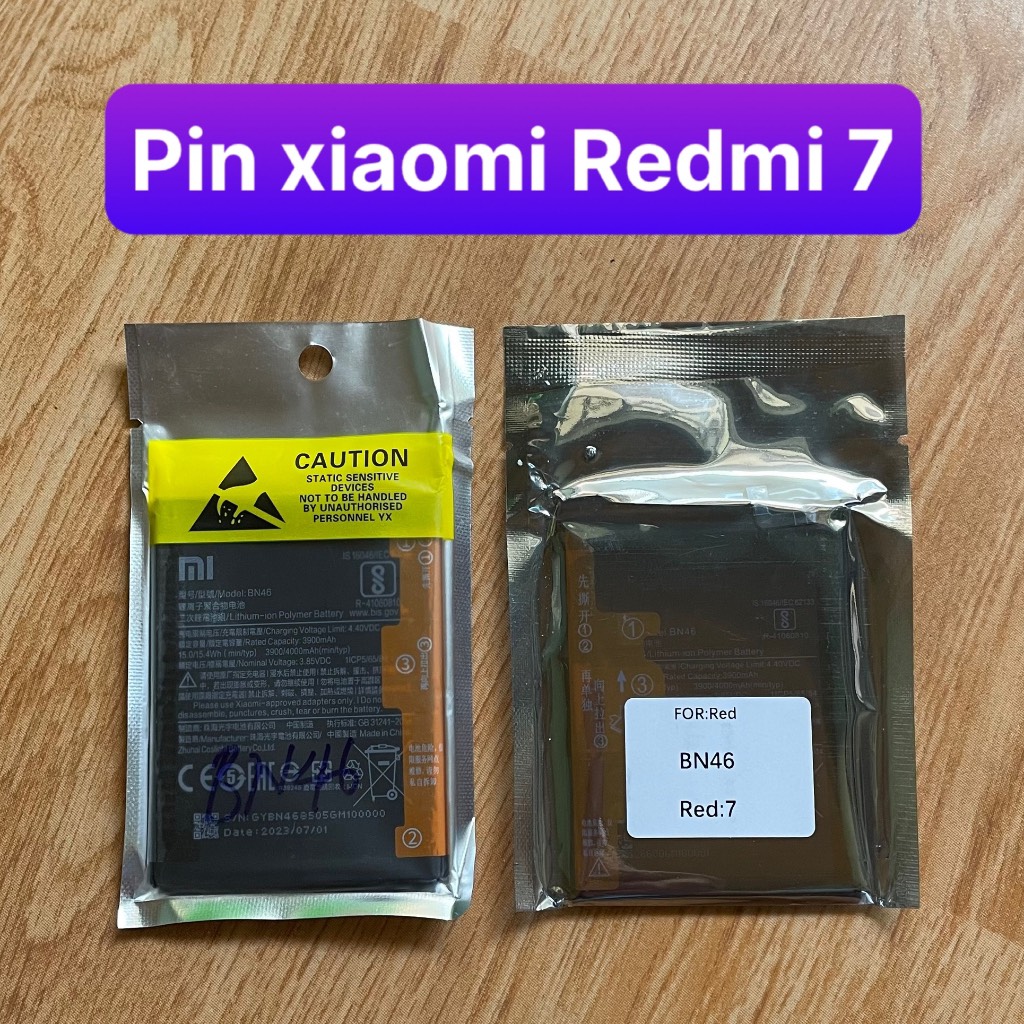 pin điện thoại xiaomi Redmi 7 mã BN46 (zin)