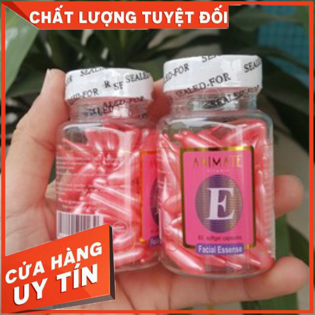 Hộp 70 viên serum vitamin e animate dầu cá trắng da , chống lão hóa , căng mịn da