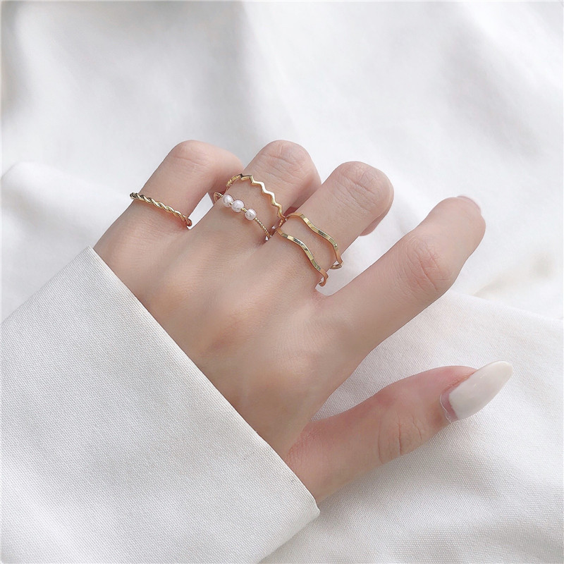 Set 5 nhẫn phong cách Hàn Quốc siêu cá tính