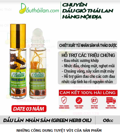 DẦU SÂM THÁI LAN LỐC 12 CHAI