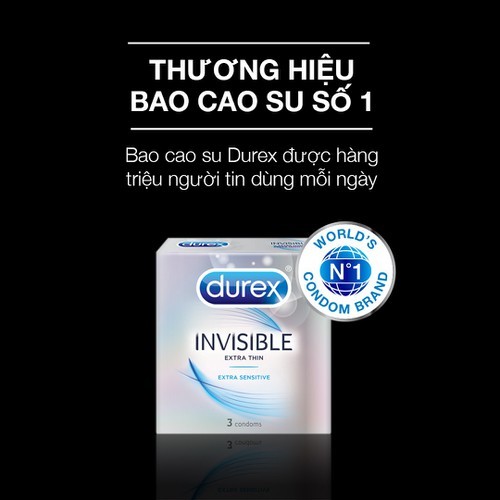 Bao cao su Durex Invisible 3 bao - bcs3b3