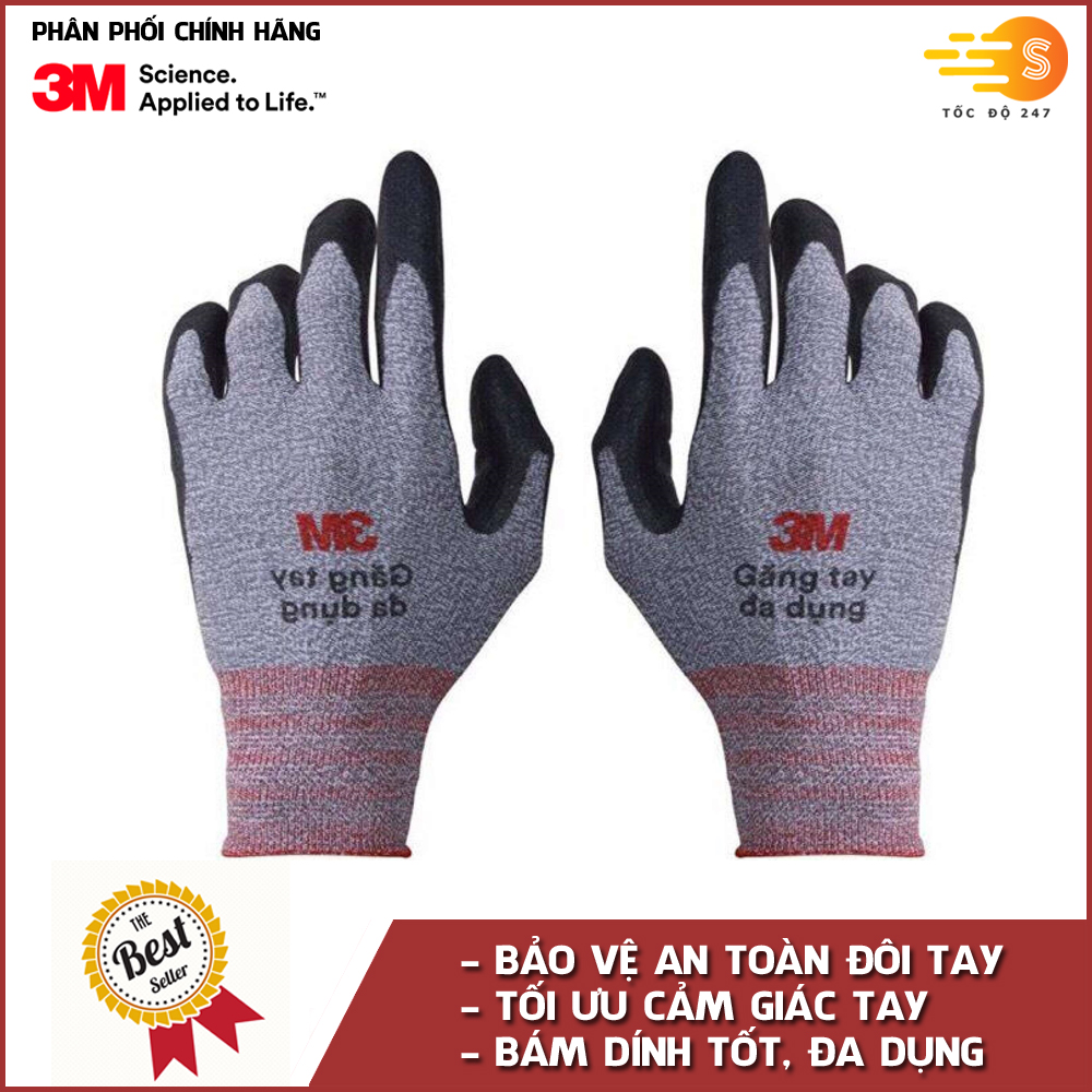 Găng tay đa dụng 3M GTDD - Size L nhiều màu