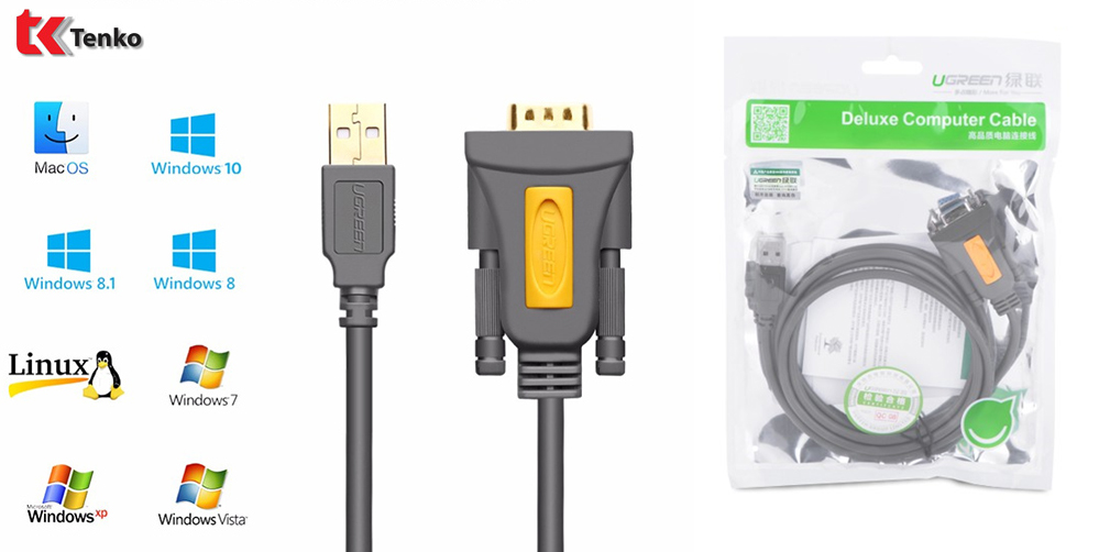 Cáp USB to Com dài 1,5m Ugreen 20201