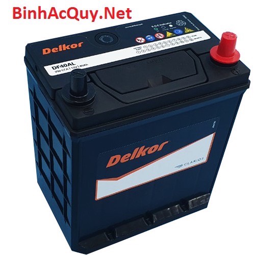 Bình ắc quy delkor df40al cho xe kia k3, huyndai elantra, cerato