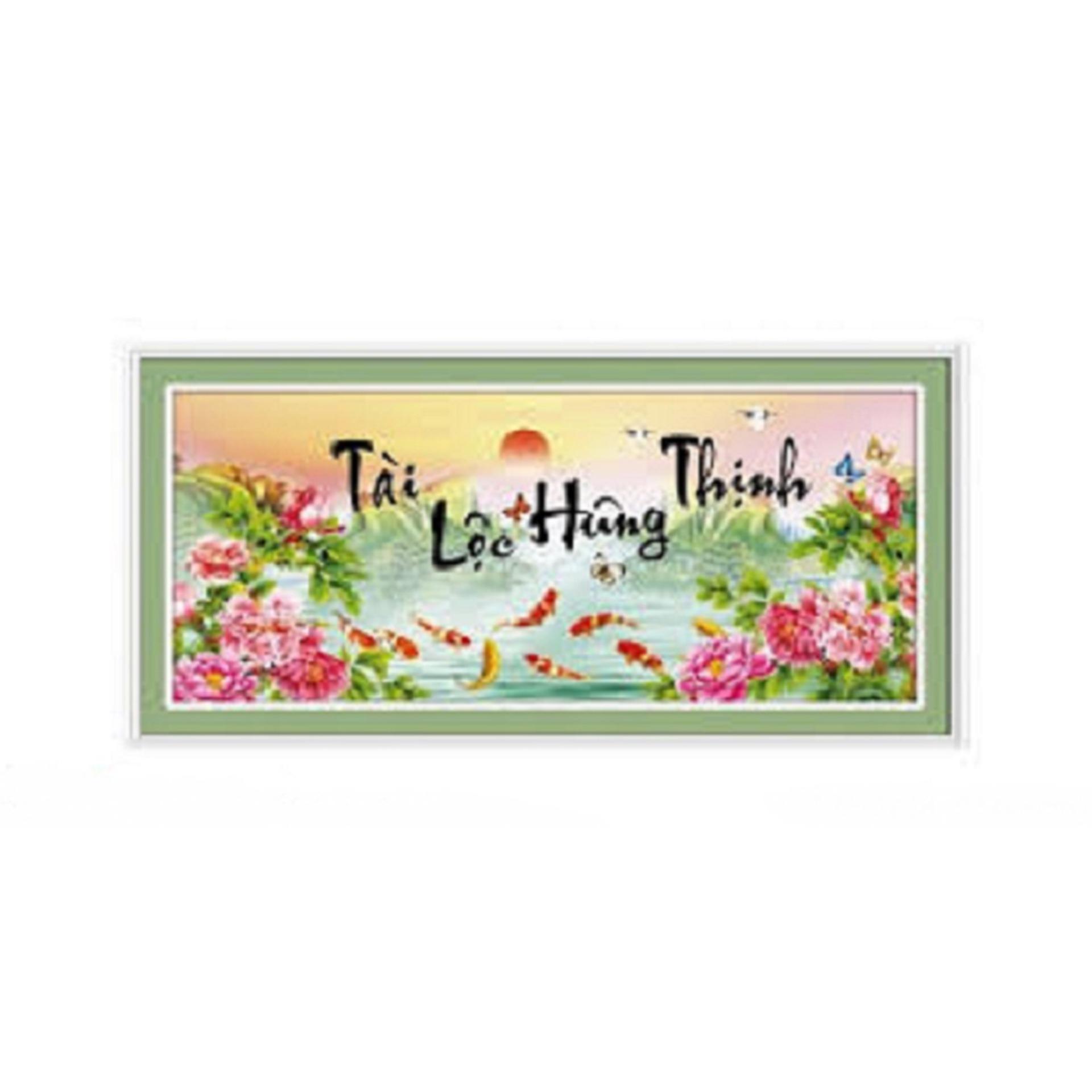 Tranh thêu tài lộc hưng thịnh - lv3238