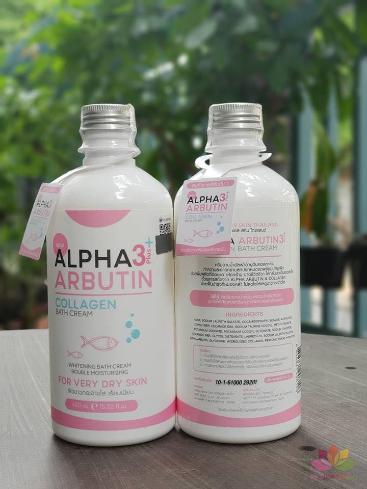 [HCM]Kem tắm Alpha Arbutin 3+ Plus collągen Bath Cream