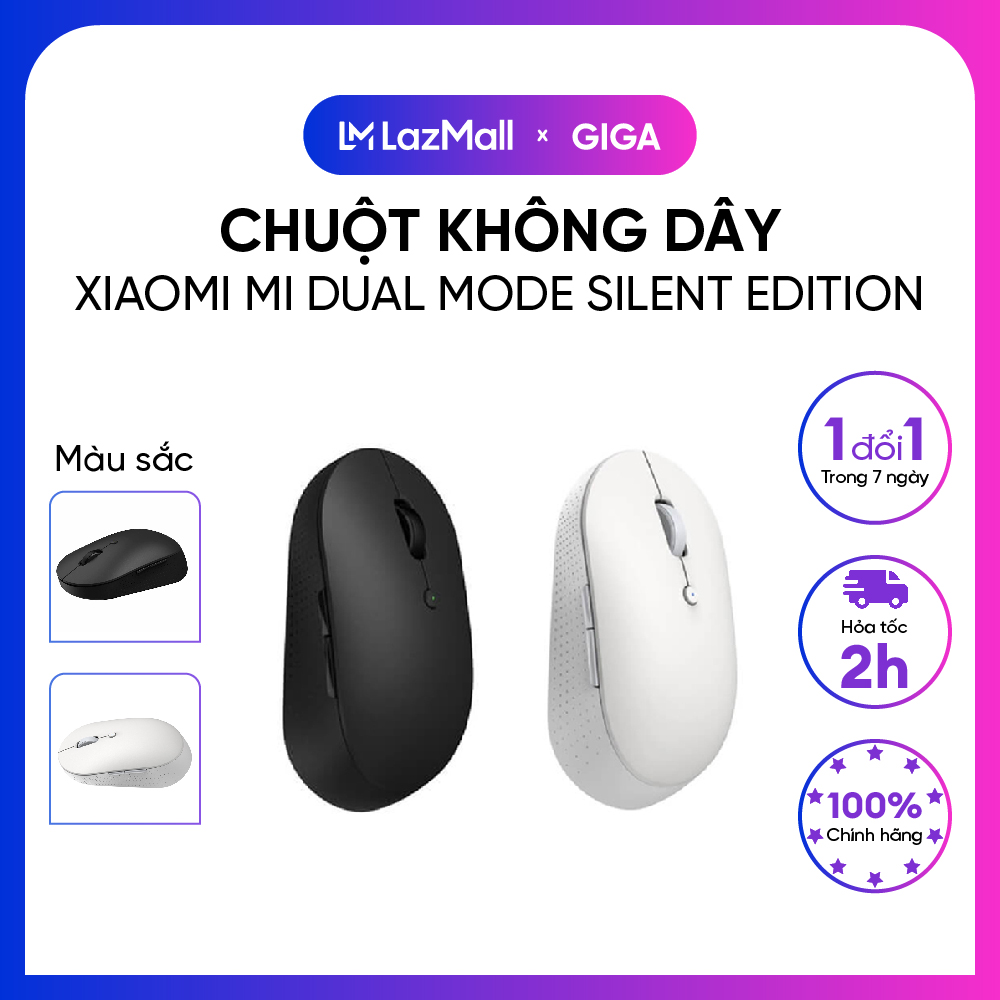Chuột không dây Xiaomi Mi Dual Mode Silent Edition - Bluetooth hoặc USB