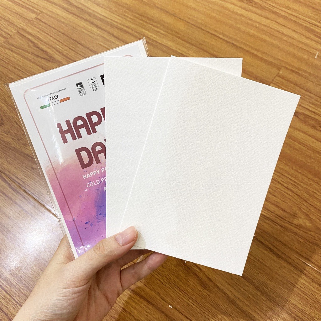 Giấy vẽ màu nước Happy Postcard 300gsm A6