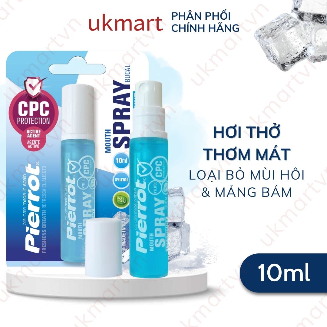 Nước Xịt Thơm Miệng Diệt Khuẩn Pierrot 10ml