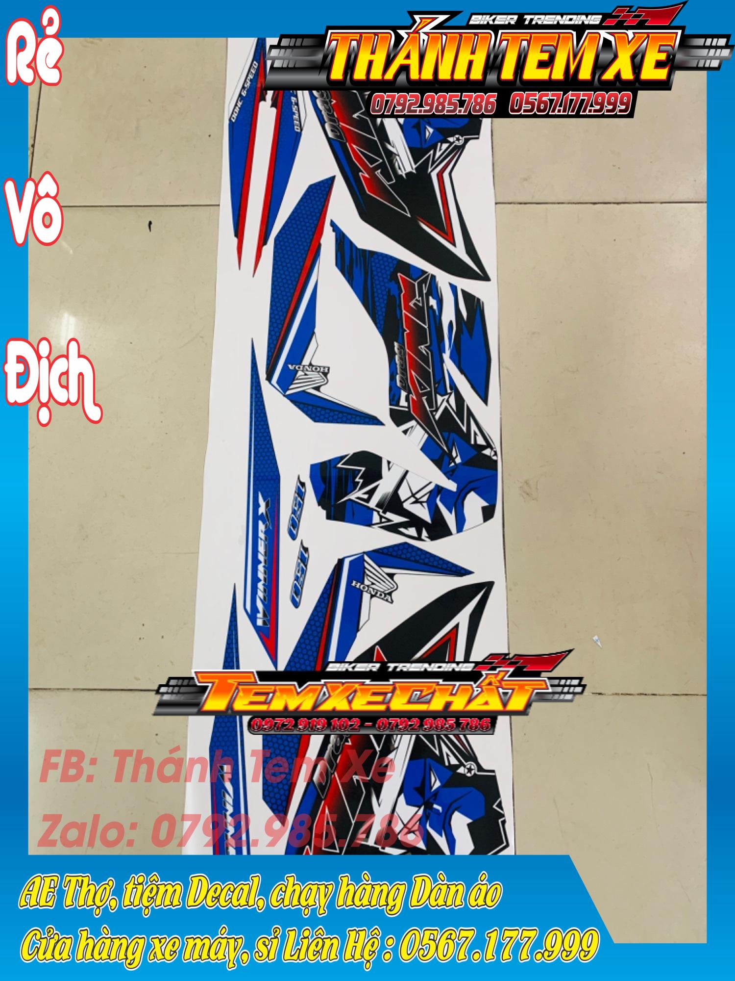 [KÈM QUÀ TẶNG] Tem rời Winner X mẫu Kingdrag xanh đen