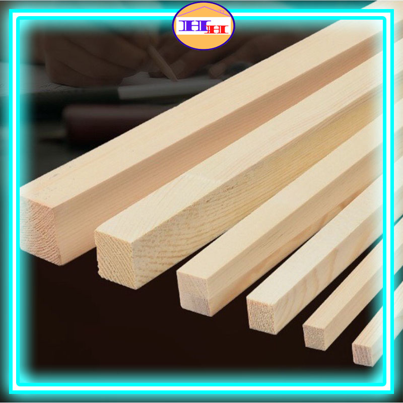 Thanh gỗ thông mới vuông nhiều kích thước