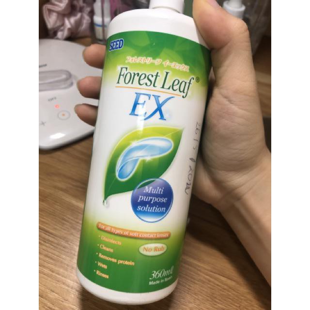 Nước ngâm lens SEED Forest leaf EX - 360ml (Dung dịch rửa kính áp tròng )