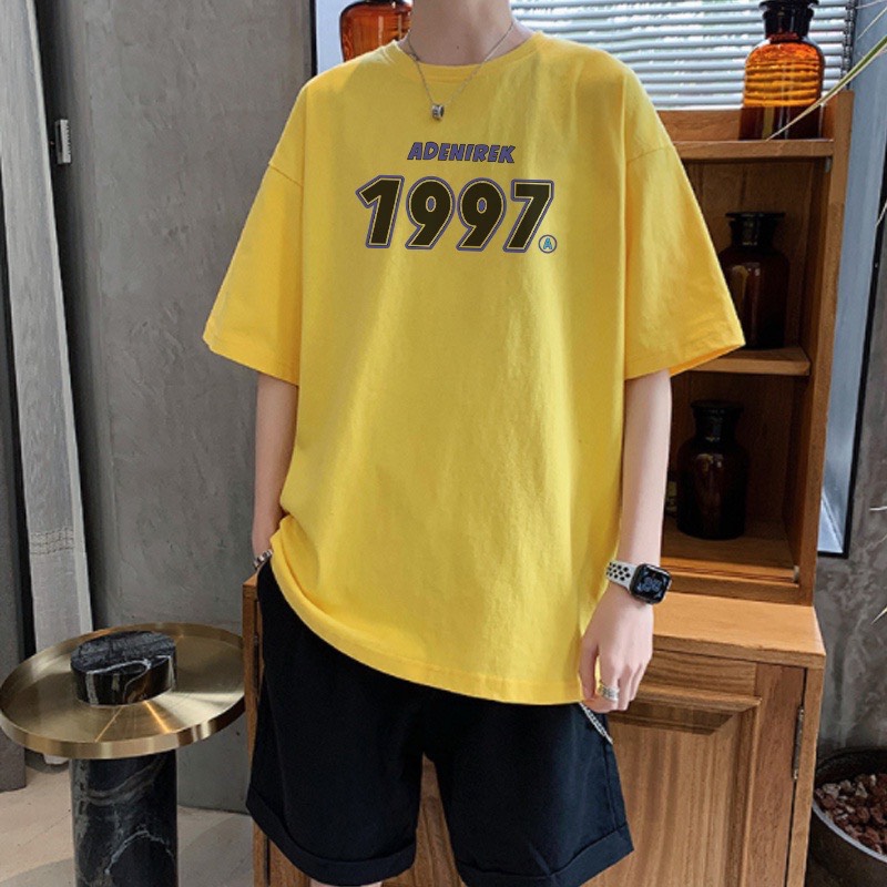 [mẫu mới}áo thun form rộng tay lỡ phông siêu rộng 1997- áo thun unisex cotton đẹp ( size áo từ 36-80kg)