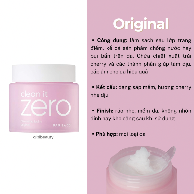 Sáp tẩy trang banilaco clean it zero cleansing balm