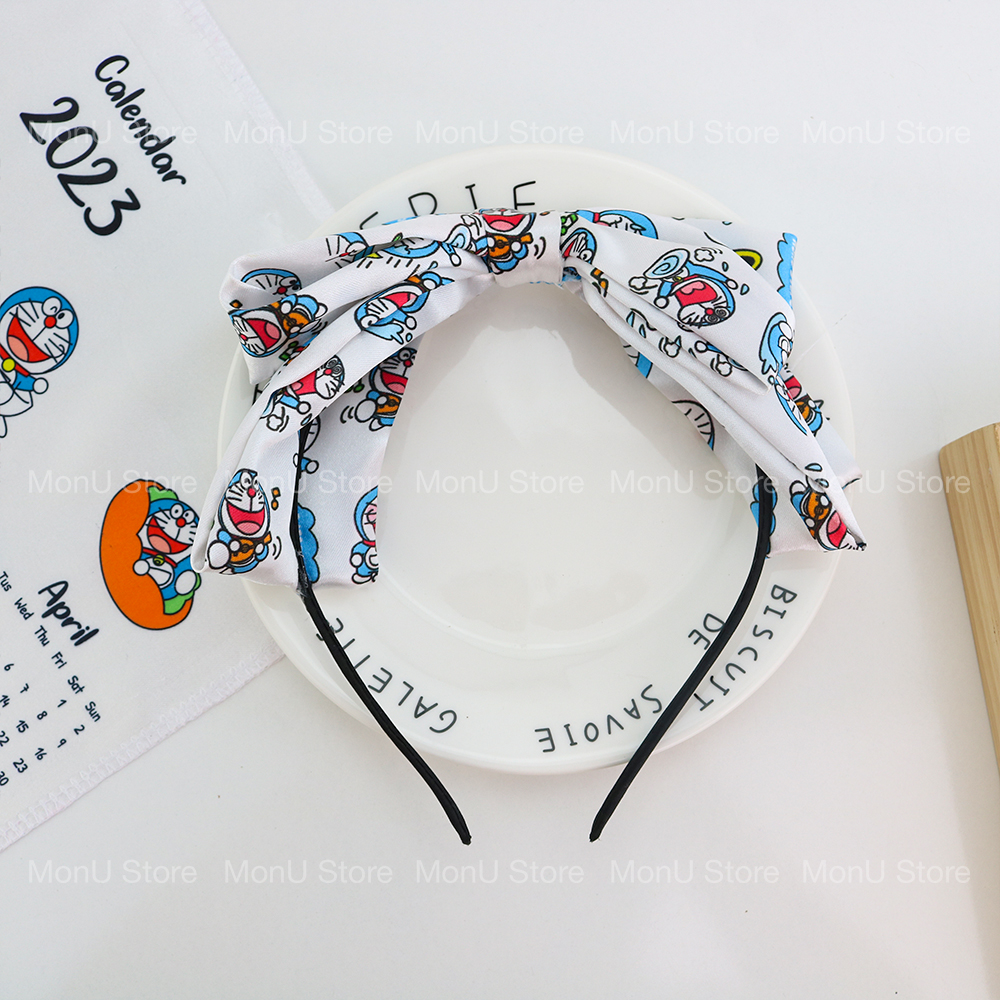Cài tóc nơ vải lụa DORAEMON DOREMON dễ thương cute MON0214