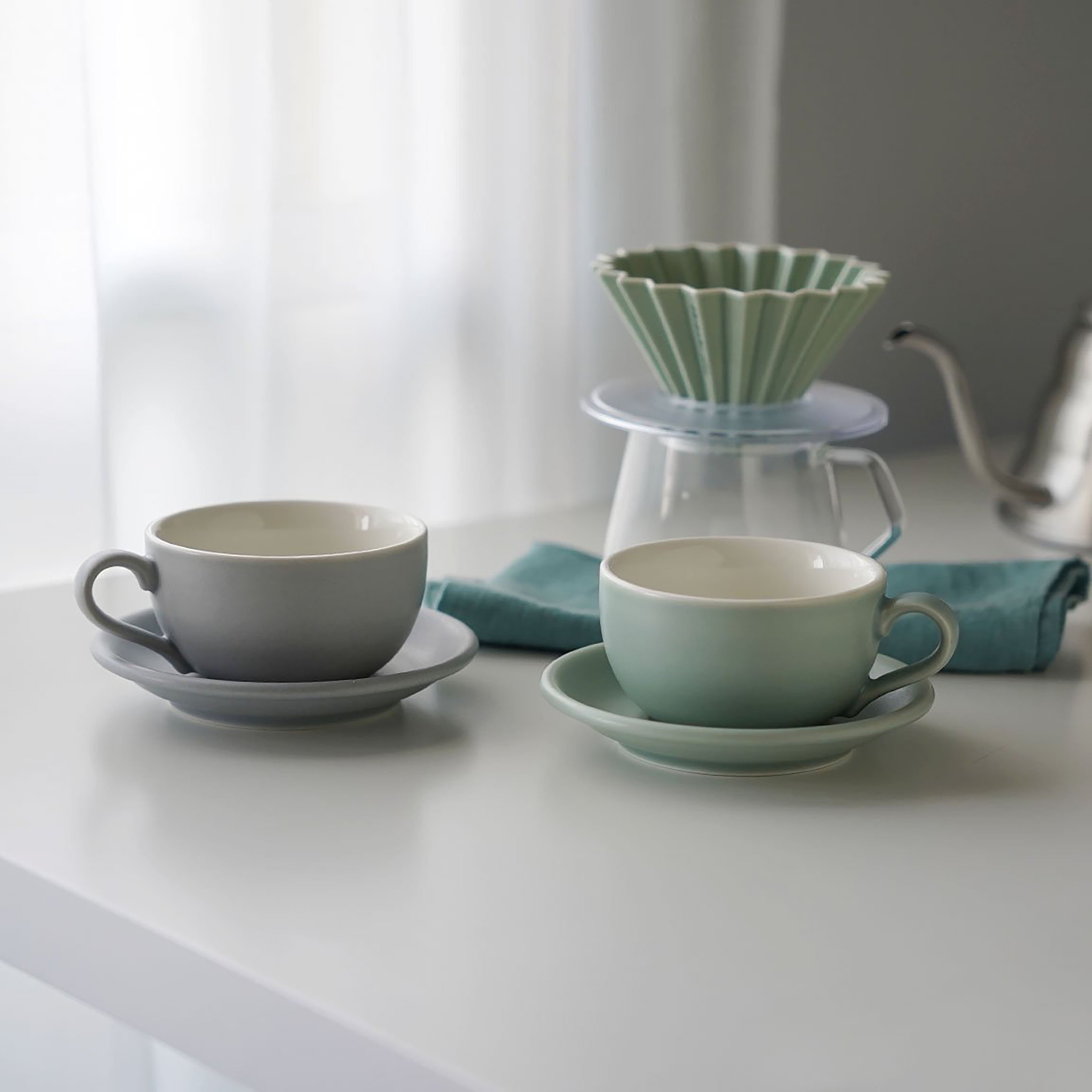Ly sứ Origami Latte Bowl 250ml uống trà cà phê