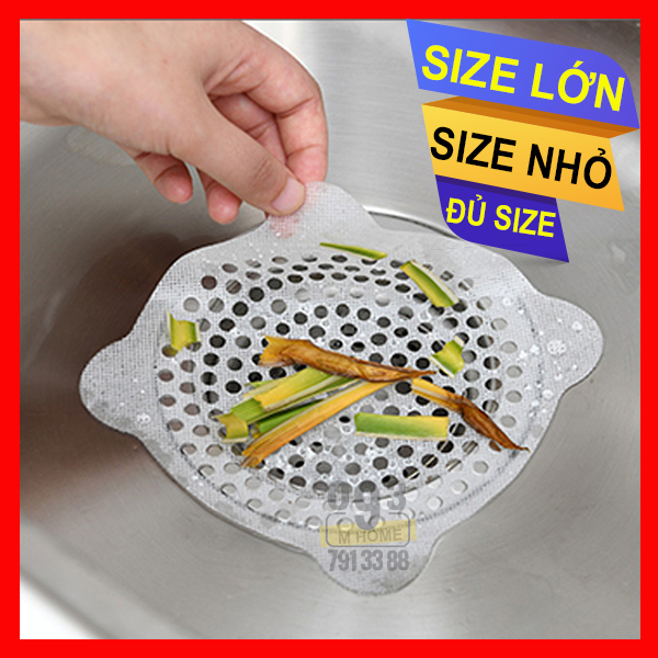 Combo 30 Miếng Lưới Lược Rác Túi Lọc Rác
