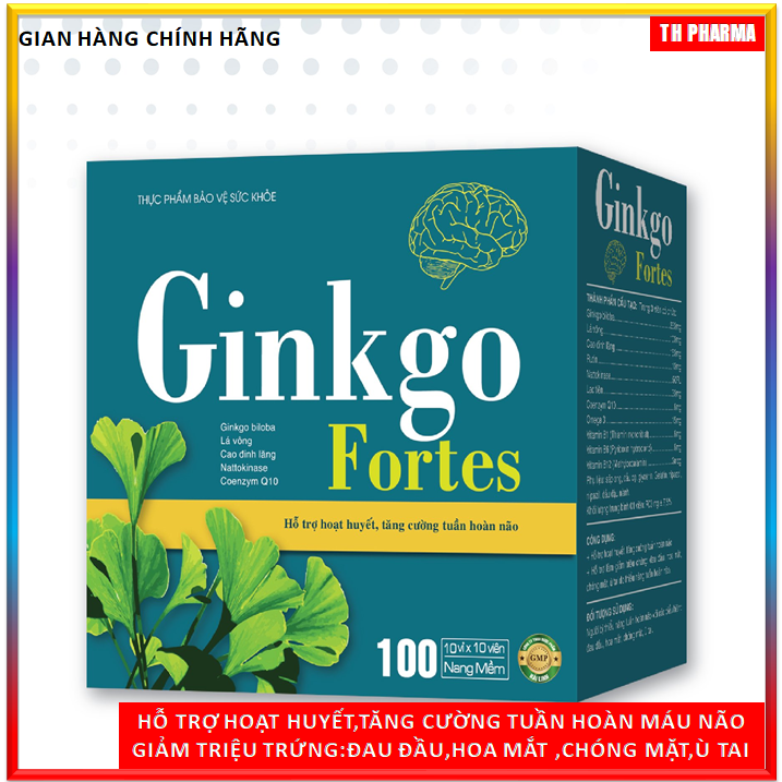 VIên uống bổ não Ginkgo Fotes- Giúp tăng cường lưu thông máu não