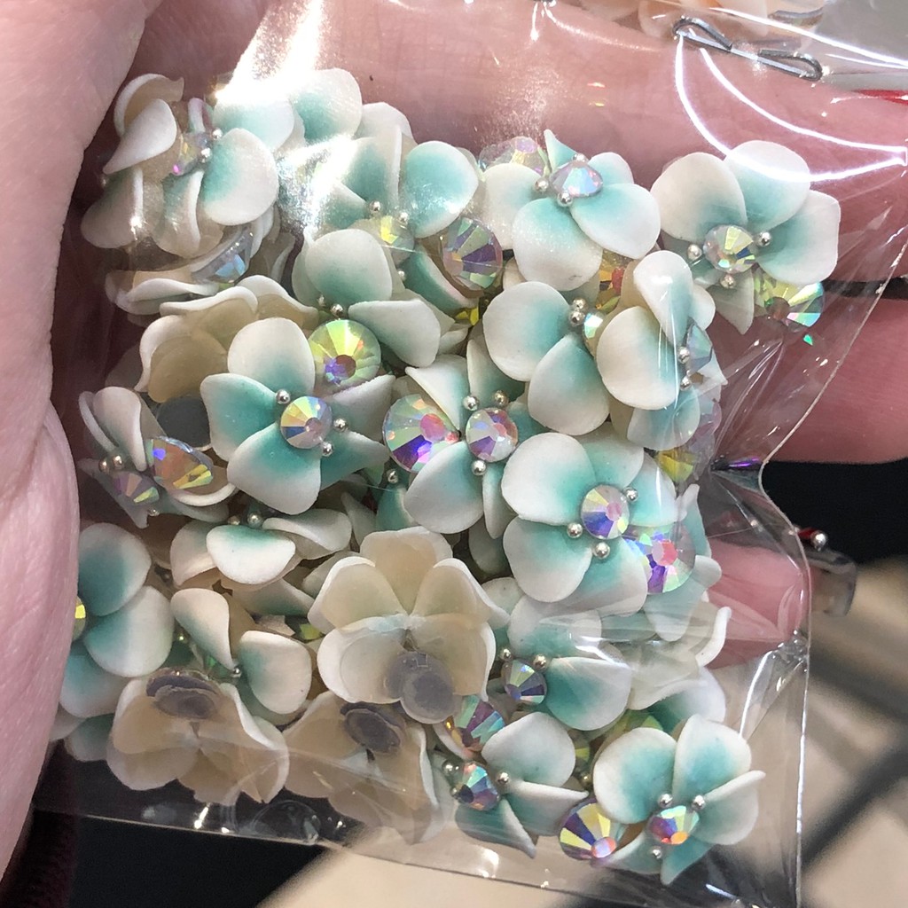 Phụ kiện nail- hoa bột- đậu ngậm đá