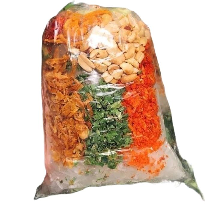 1 bịch bánh tráng trộn sa tế thập cẩm shop54dantoc để riêng gia vị vừa miệng hơn