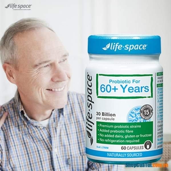 Men Vi Sinh Úc Cho Người Lớn Life Space Probiotic 60+
