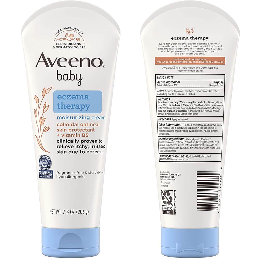 Kem bôi chàm ở trẻ em Aveeno Baby Eczema Therapy Moisturizing Cream 206g