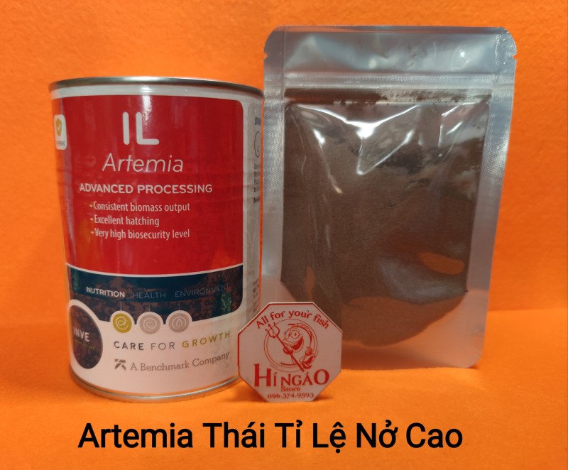 Túi 50g Trứng Artermia Thái IL Tỉ Lệ Nở Cao - Thức ăn cá betta bột | Hingaostore.