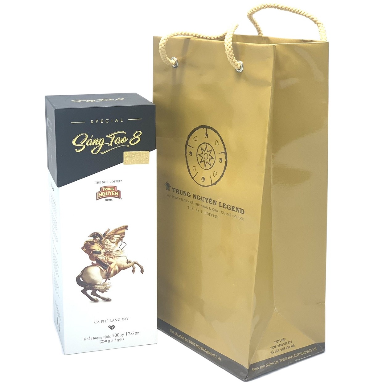 Cà phê Sáng Tạo 8 Trung Nguyên - Cà phê Bột Pha Phin( Hộp 500gam)