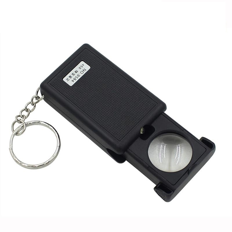 Kính lúp 45x mini có đèn ( SOI CHỮ, SOI MẠCH ĐIỂN TỬ )