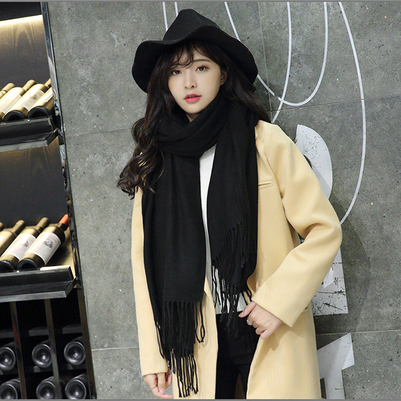 Khăn choàng cổ nữ Cashmere phong cách Hàn Quốc