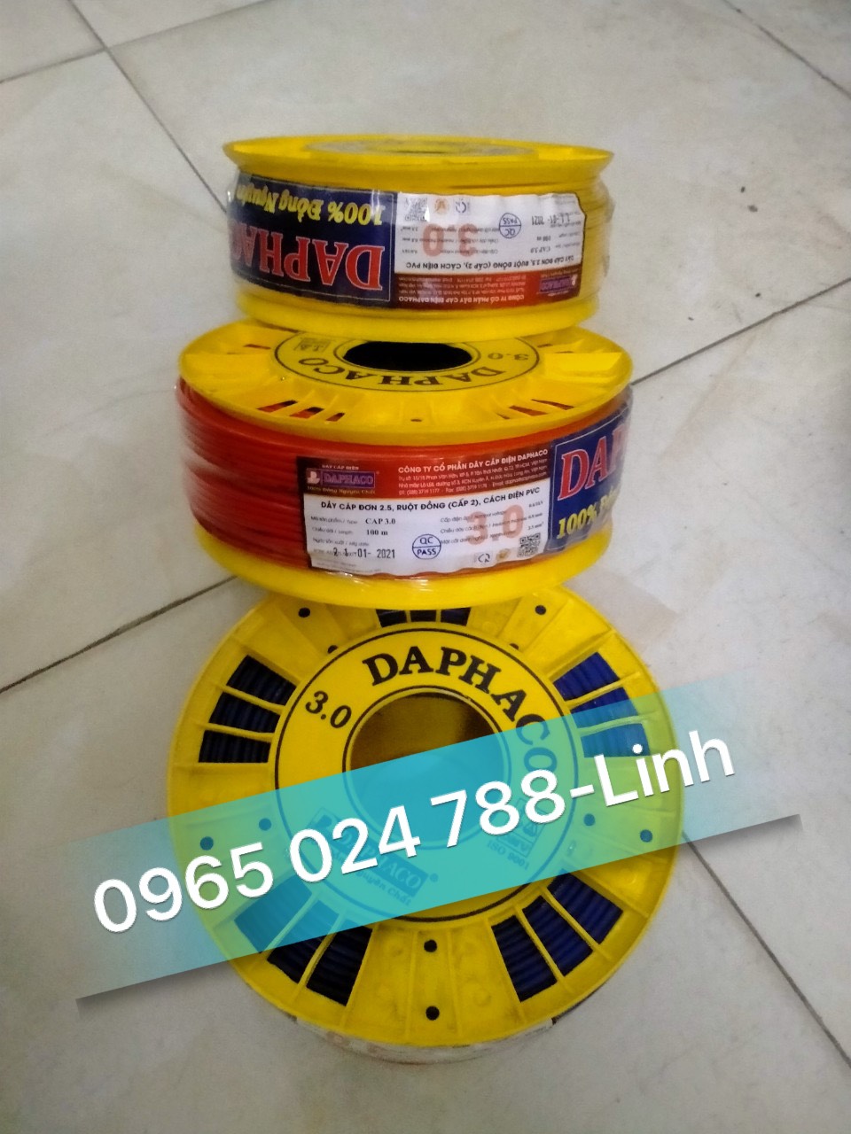 [HCM]DÂY ĐIỆN ĐƠN - DAPHACO - CV 3.0
