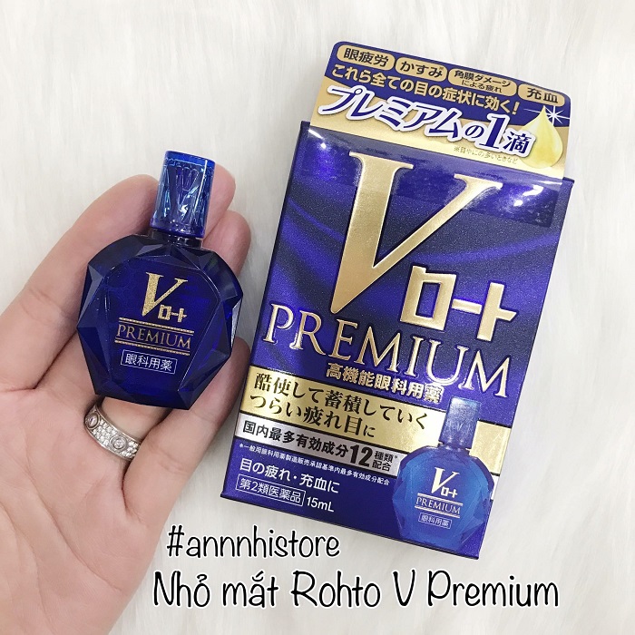 Nhỏ mắt  V-Rohto Premium 13ml - Nhật Bản
