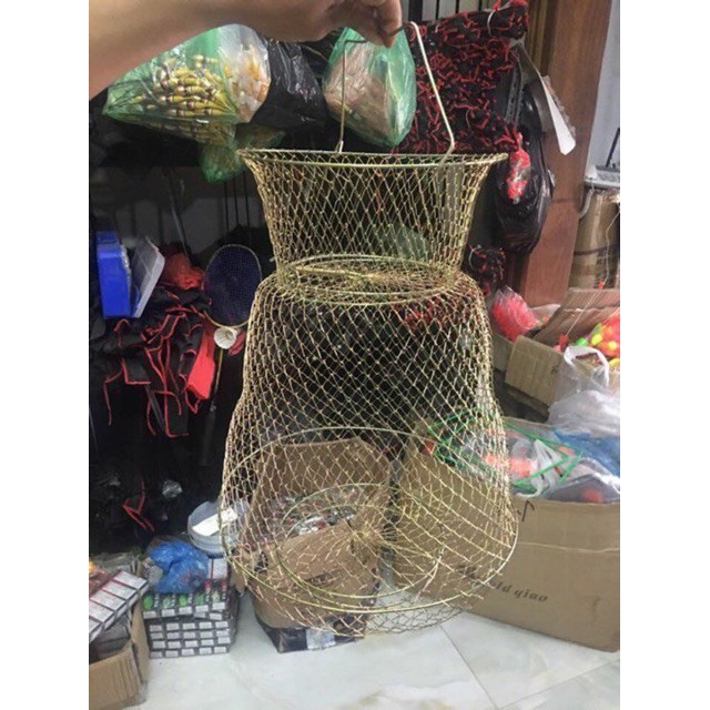 Iron Mesh Fish Basket (Easy to Fold)