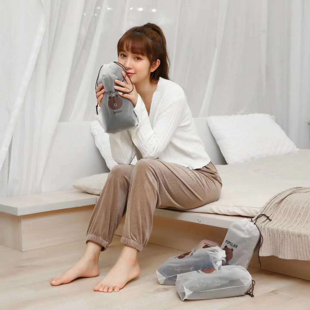 Quần boom mặc nhà nhung tăm mềm ấm