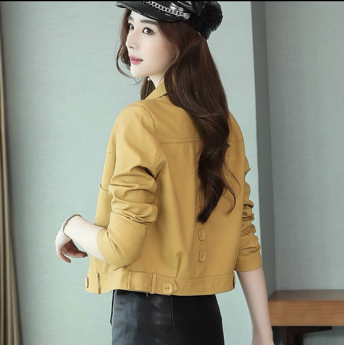 Áo khoác kaki jean mềm ba màu hàng cao cấp - Ao khoác nữ form lửng T01