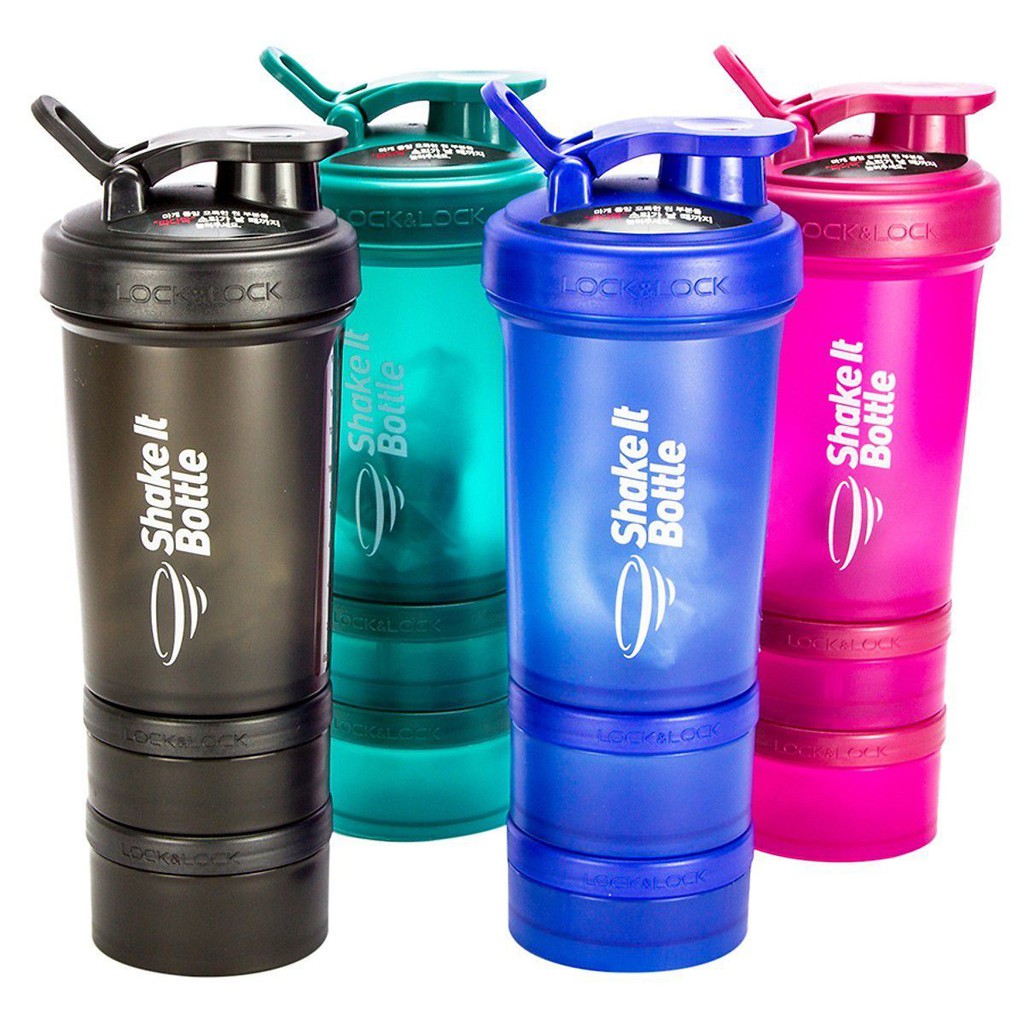 HÀNG VỀ-Bình Lắc SHAKE IT Lock-Lock 600ml HAP945