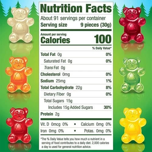 Thùng Kẹo dẻo gấu Black Forest Gummy bear 23g