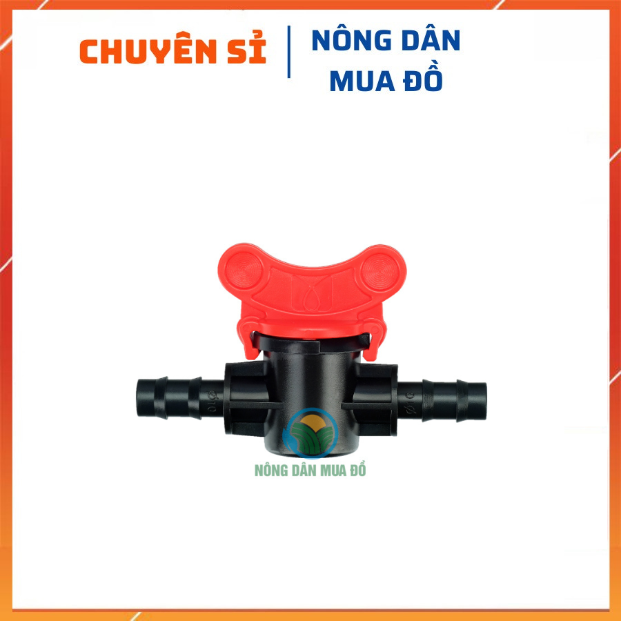 10 Van khóa ống LDPE 10mm sử dụng trong hệ thống tưới nhỏ giọt tưới phun mưa | Van 10mm