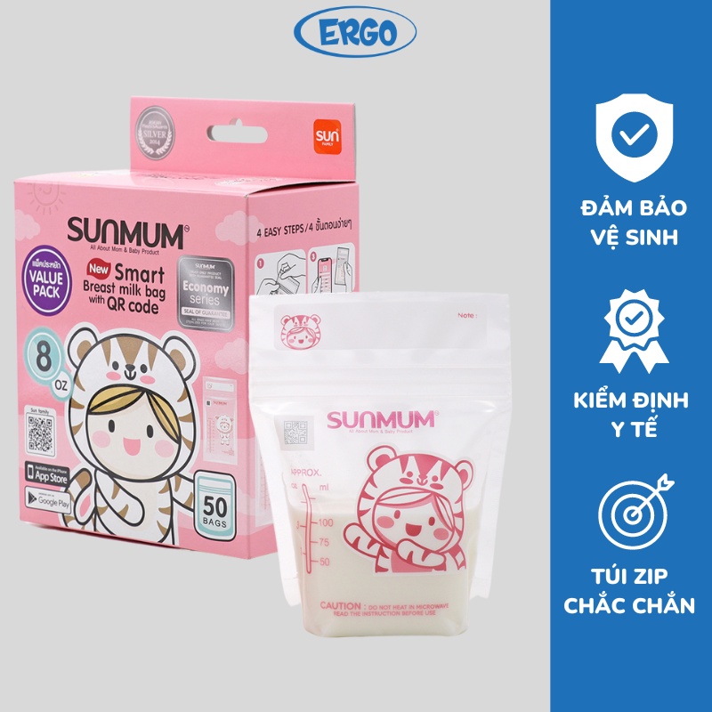 Túi trữ sữa Sunmum Thái Lan Mẫu mới