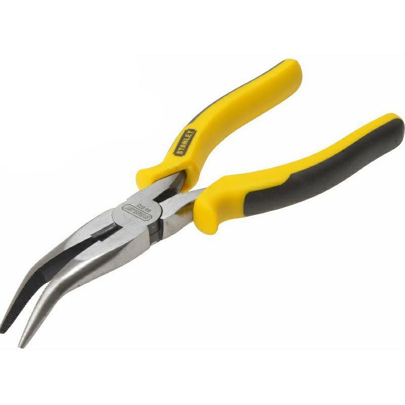 Kìm nhọn mỏ cong 20cm Stanley 84-72 (Vàng phối đen)