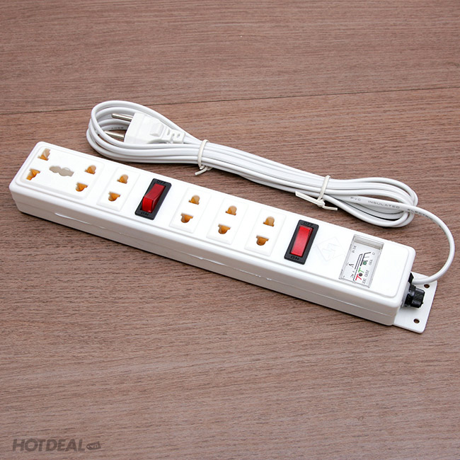 [HCM]Ổ ĐIỆN 6 Ổ CẮM - 2 CÔNG TẮC DÂY 3M